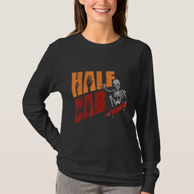 Nirvana Halb-Taxifahrer-Skateboard T - Shirt (Vorderseite)