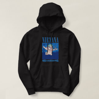 Nirvana Nevermind Anime Parody Design - Retro Grun Hoodie