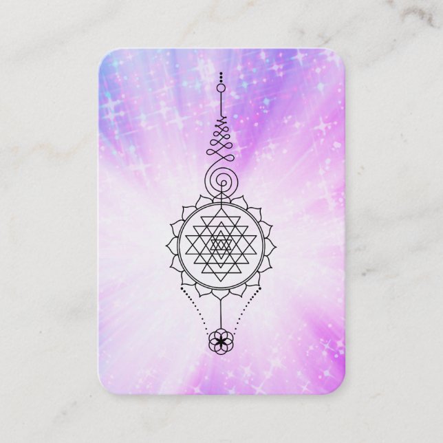 *~* Nirvana Reiki Energie Heilung Rays Sparkle Visitenkarte (Vorderseite)