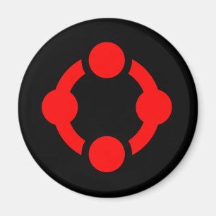 Nischen-Stolzflagge (Schwarz) Magnet