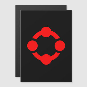 Nischen-Stolzflagge (Schwarz) Magneteinladung