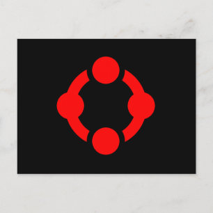 Nischen-Stolzflagge (Schwarz) Postkarte