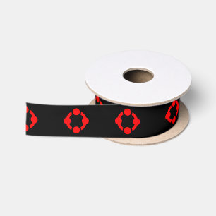 Nischen-Stolzflagge (Schwarz) Satinband