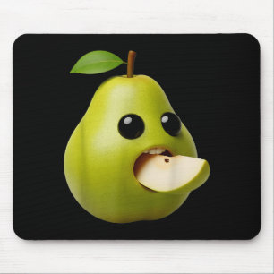 Nischenfrüchte Lustige Birne Meme Brainrot Surreal Mousepad
