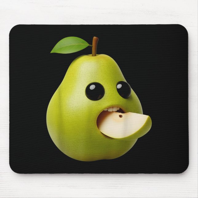 Nischenfrüchte Lustige Birne Meme Brainrot Surreal Mousepad (Vorne)