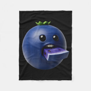 Nischenfrüchte Lustiges Blaubeer-Meme Brainrot Sur Fleecedecke