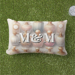 Nischenparfüm-Kollektion, Monogramm Aquarell Kissen Für Draußen