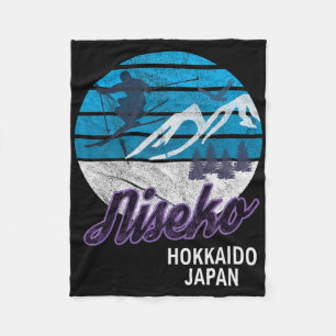 Niseko Hokkaido Insel Japan Skigebiet Snowboardfah Fleecedecke
