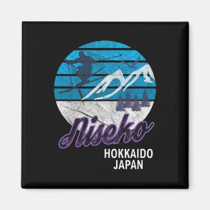 Niseko Hokkaido Insel Japan Skigebiet Snowboardfah Magnet
