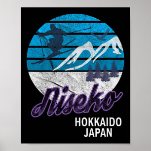 Niseko Hokkaido Insel Japan Skigebiet Snowboardfah Poster