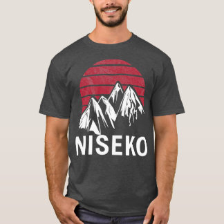 Niseko Hokkaido Island Japan Red Flag Ski Resort S T-Shirt