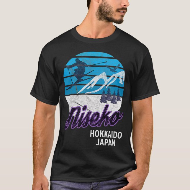 Niseko Hokkaido Island Japan Ski Resort T-Shirt (Vorderseite)