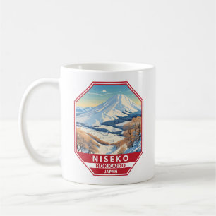 Niseko Hokkaido Japan Winter Travel Art Vintag Kaffeetasse