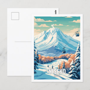 Niseko Japan Famous Travel Places Postkarte