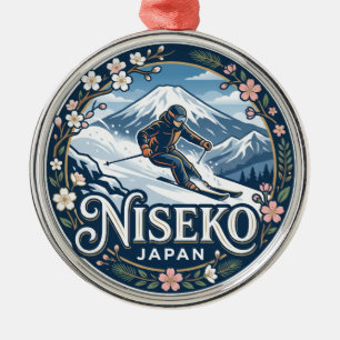 Niseko Japan Ornament Aus Metall