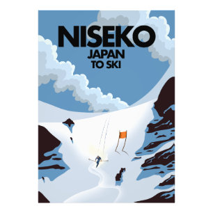 Niseko Japan Ski-Druck Fotodruck