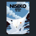 Niseko Japan Ski Print Poster<br><div class="desc">Niseko Japan Skisprint in einem schönen Vintagen oder Retro-Stil.</div>