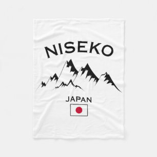 Niseko Japan Ski Resort Hokkaido Japanischer Berg Fleecedecke