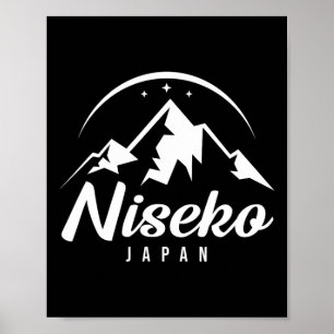 Niseko Japan Ski Resort Skifahren Snowboarden Poster
