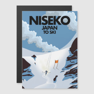 Niseko Japan Skidruck Magnetkarte