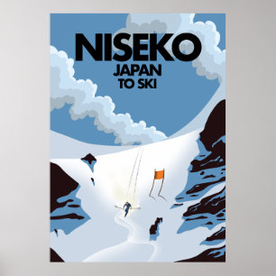 Niseko Japan Skidruck Poster