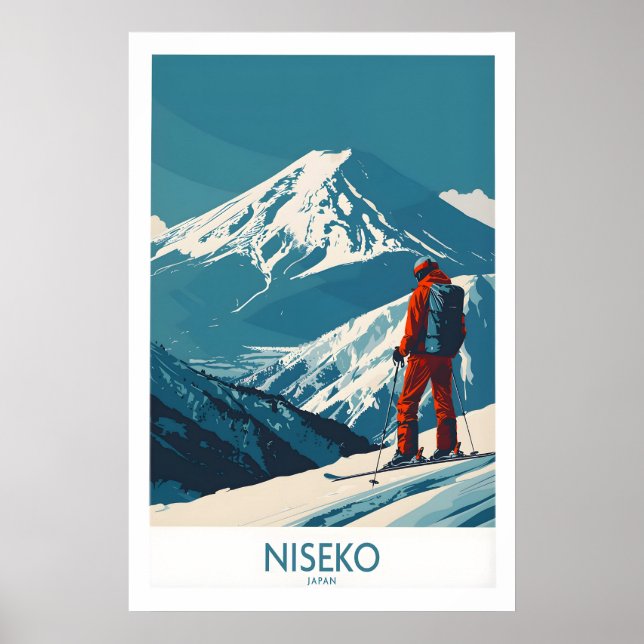 Niseko Kunstposter - Skiposter Japan 1 Poster (Vorne)