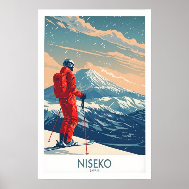 Niseko Ski Print - Japan 1 Poster (Vorne)