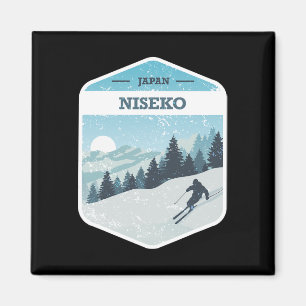 Niseko Ski Resort Japan Hokkaido Insel Snowboardi Magnet