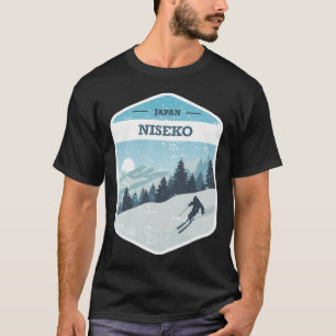 Niseko Ski Resort Japan Hokkaido Insel Snowboardi T-Shirt