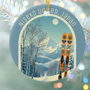 Niseko United Japan Hokkaido Ski-Souvenir  Keramik Ornament