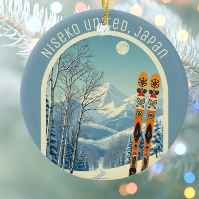 Niseko United Japan Hokkaido ski souvenir  Keramik Ornament (Von Creator hochgeladen)