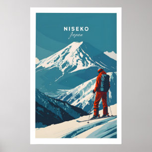 Niseko-Wandkunst Japan Skiplakat 1 Poster