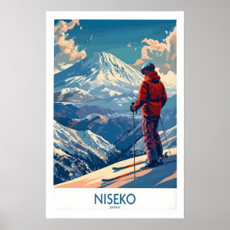 Niseko-Wandkunstposter - Skiposter Japan 1 Poster