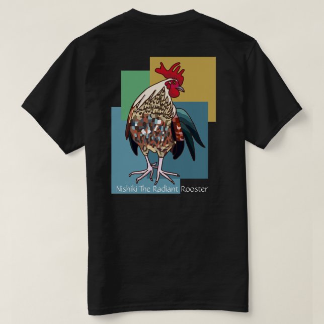 NISHIKI Der Hahn T-Shirt (Design Rückseite)