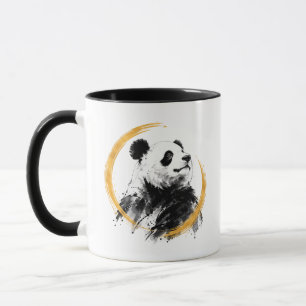 Nishiki-Serie - Gold Sumi-e gaffender Panda Tasse