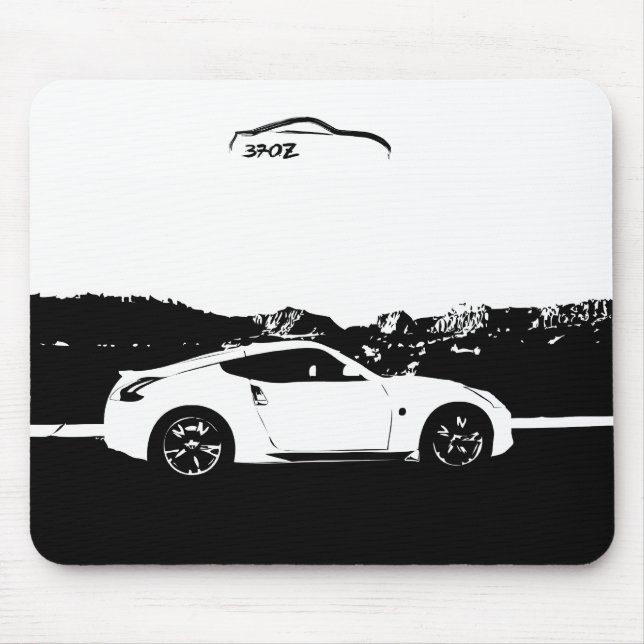 Nissan 370z Mousepad mit schwarzem (Vorne)