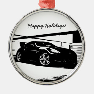 Nissan 370Z Silbernes Ornament