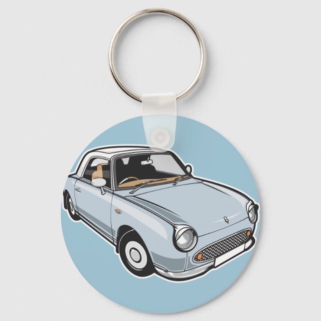 Nissan Figaro Pale Aqua Schlüsselanhänger (Vorderseite)