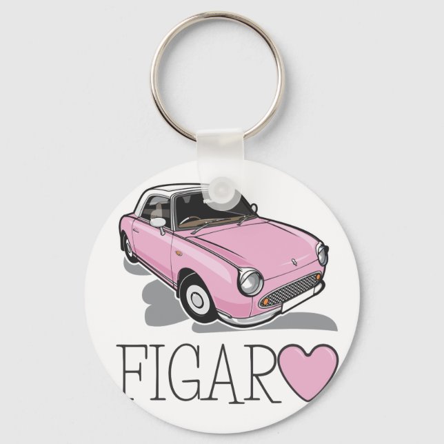 Nissan Figaro Pink Schlüsselanhänger (Vorderseite)