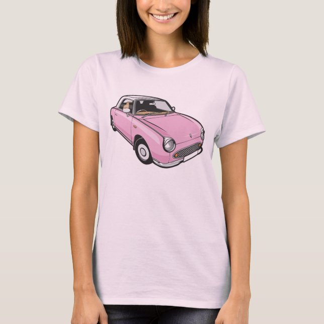 Nissan Figaro Pink T-Shirt (Vorderseite)