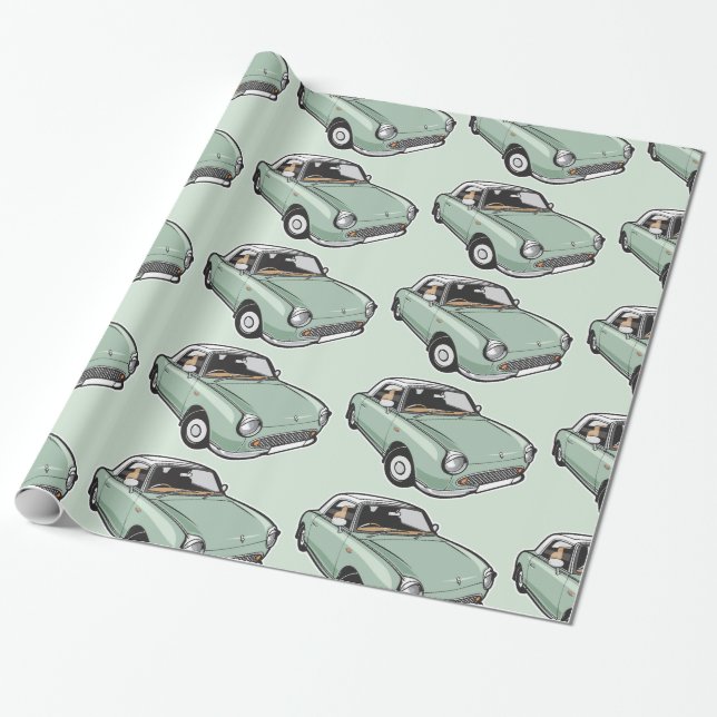 Nissan Figarosmaragdgrün Geschenkpapier (Ungerollt)