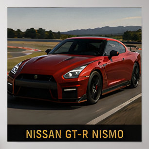 Nissan GT-R Nismo moderner japanischer Hochleistun Poster
