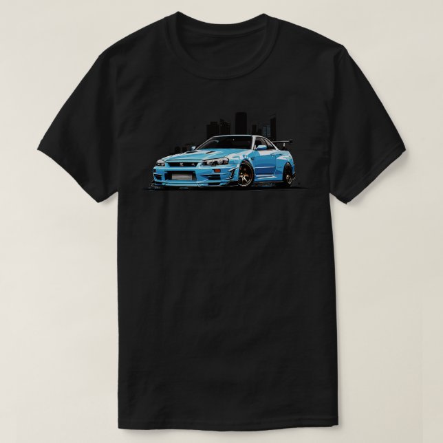 Nissan Gtr R34 1 T-Shirt (Design vorne)