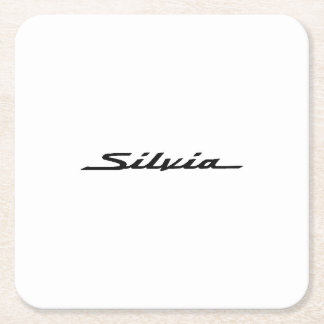 Nissan Silvia S15 Emblem-Untersetzer Rechteckiger Pappuntersetzer