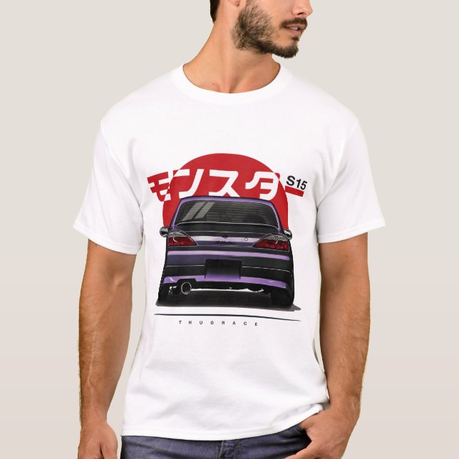 Nissan Silvia S15 Spec R Aero SR20DET JDM Auto T-Shirt (Vorderseite)