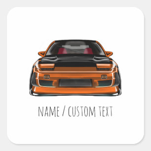 Nissan Silvia S-Chassis 240sx Drift-Spezifikation Quadratischer Aufkleber