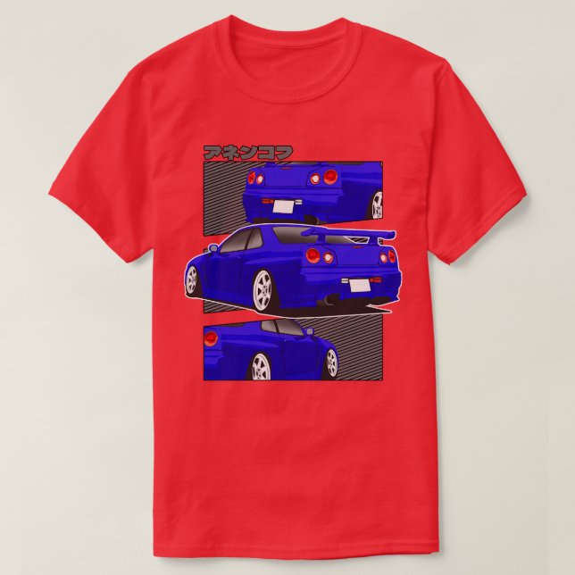Nissan Skilyne GTR34 T-Shirt (Design vorne)