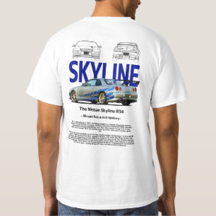 Nissan Skyline GTR 34 Car T-Shirt