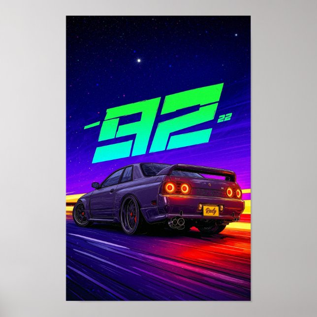 Nissan Skyline GTR R32 Poster (Vorne)