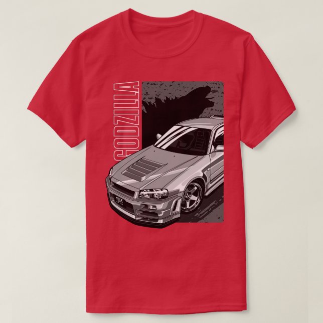 Nissan Skyline GTR R34 TShirt (Design vorne)